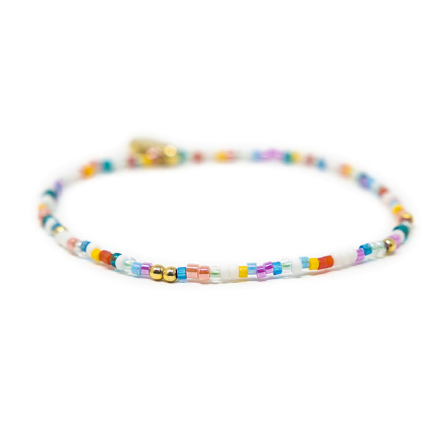 Carnival Stretch Bracelet w/ Gold