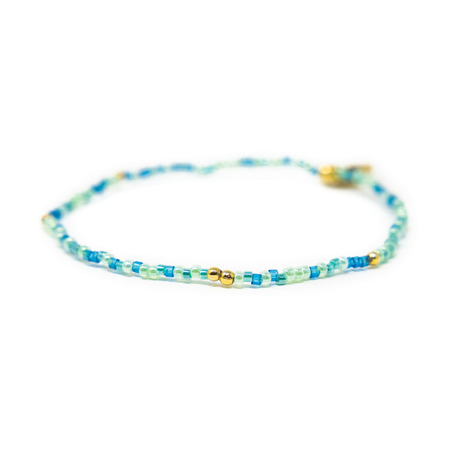 Caribbean Stretch Bracelet w/ Gold