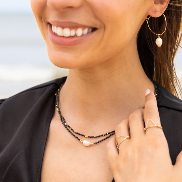 Night Sky & Gold Necklace
