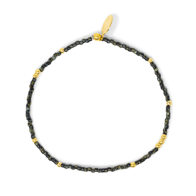 Night Sky w/ Gold Stretch Bracelet
