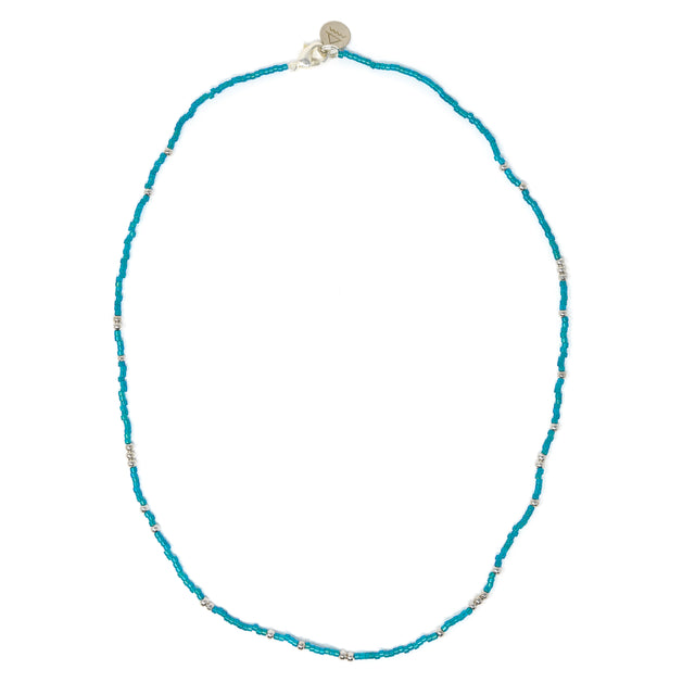 Deep Sea & Silver Necklace