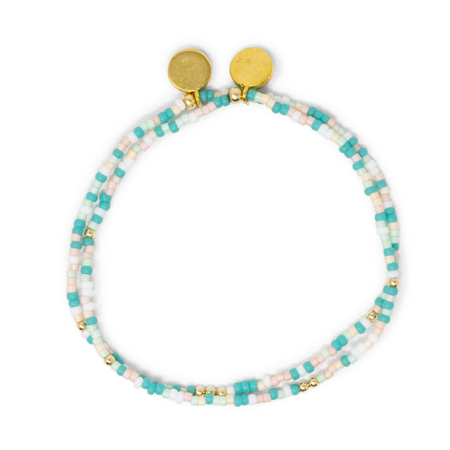 Playa Stretch Bracelet w/ Gold