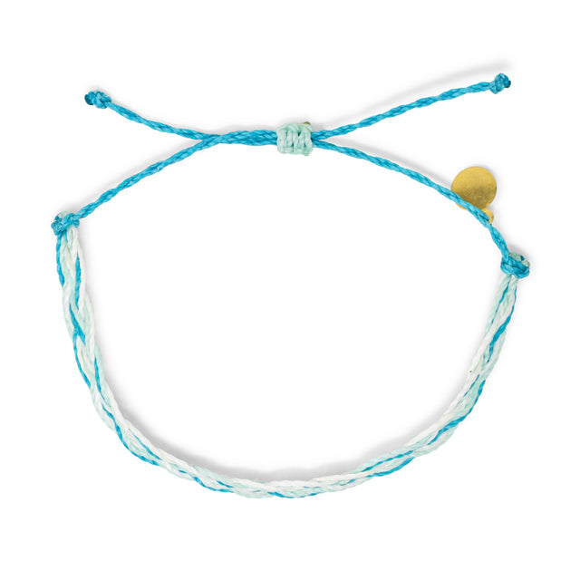 Teal & White Turtle Bracelet Stack
