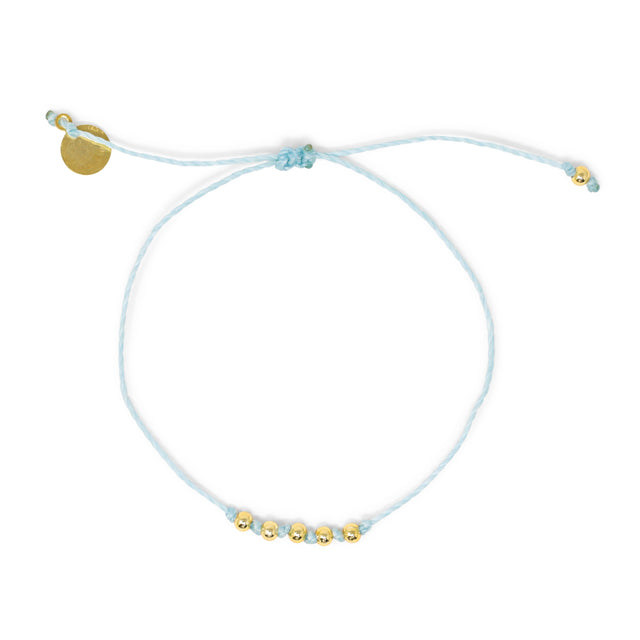 White & Sea Glass Bracelet Stack
