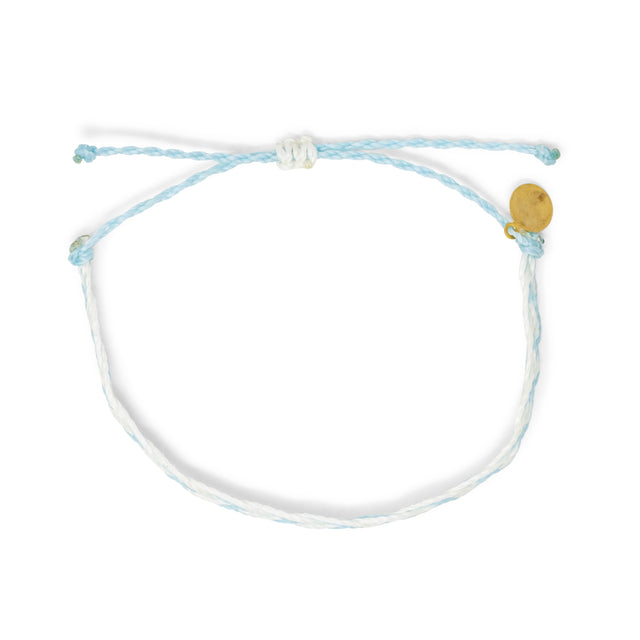 White & Sea Glass Bracelet Stack