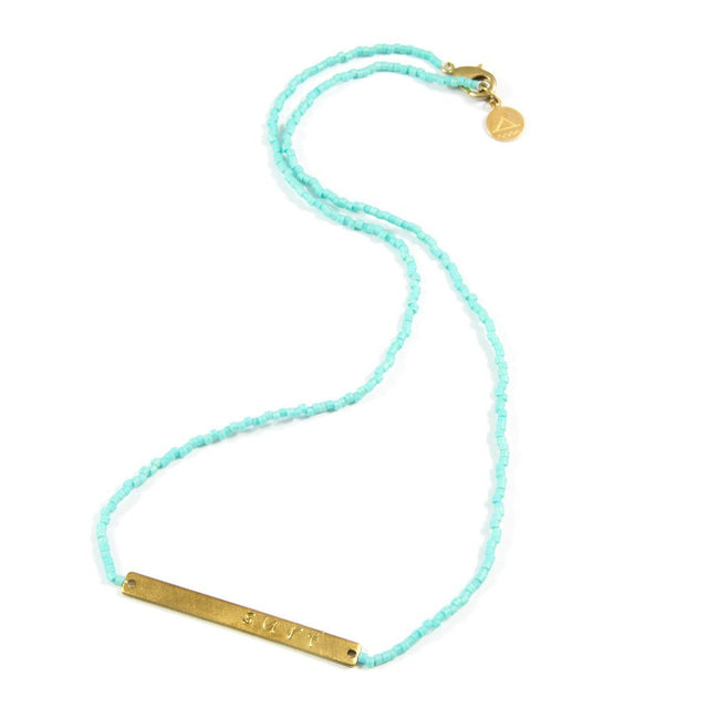 Teal SURF Necklace