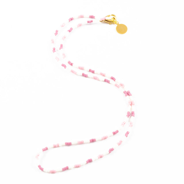 Pinks Shades of Giving Wanderlust Necklace