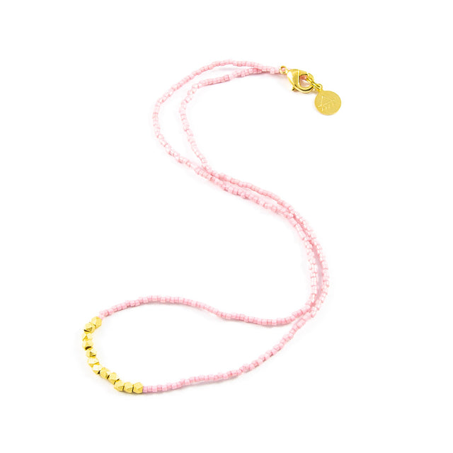 Blush Day to Night Necklace in Gold