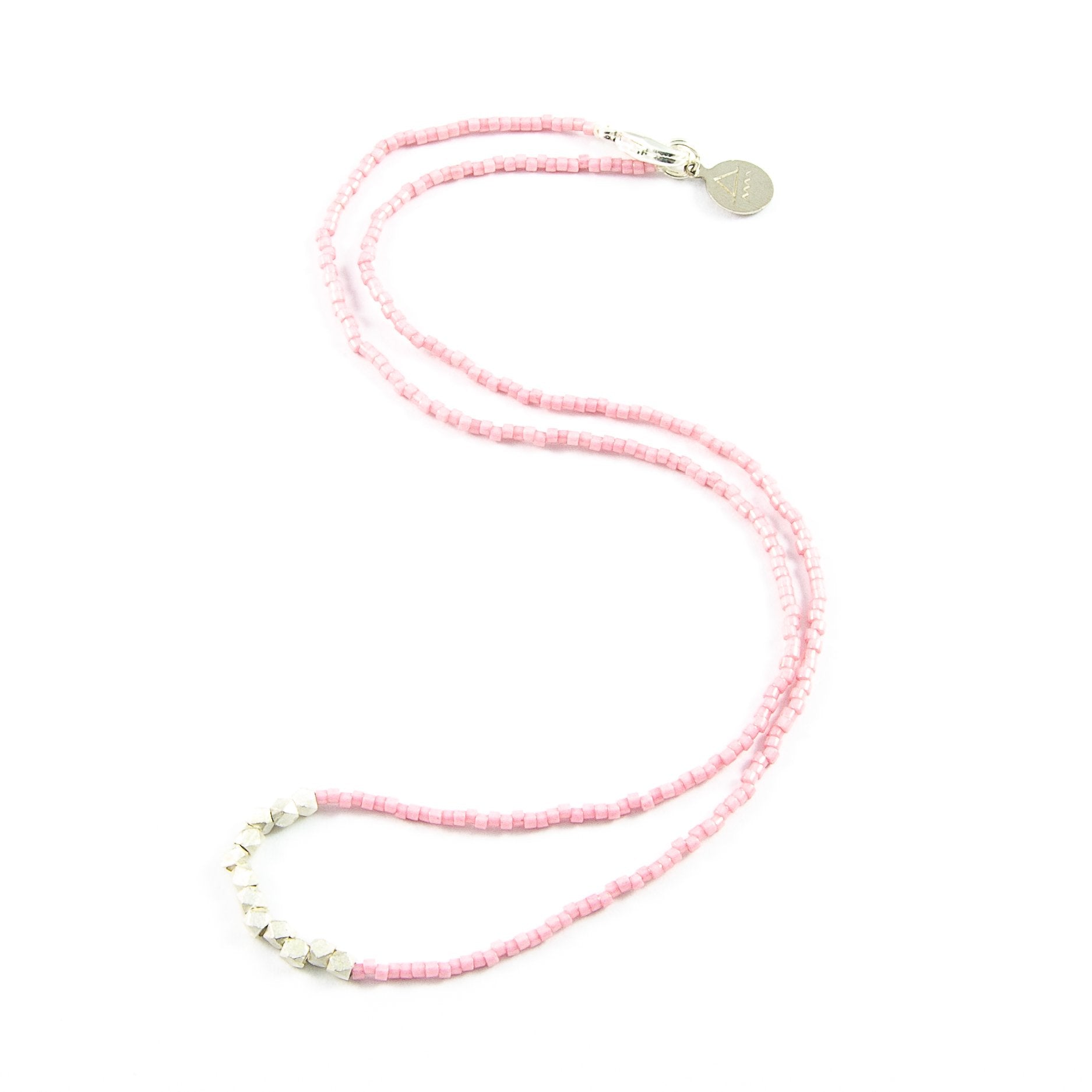 Blush Day to Night Necklace in Silver