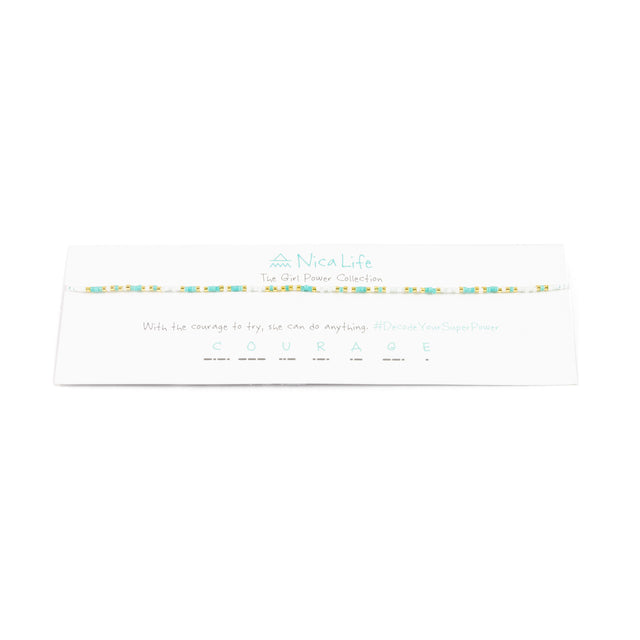 COURAGE Mermaid Choker in Teal