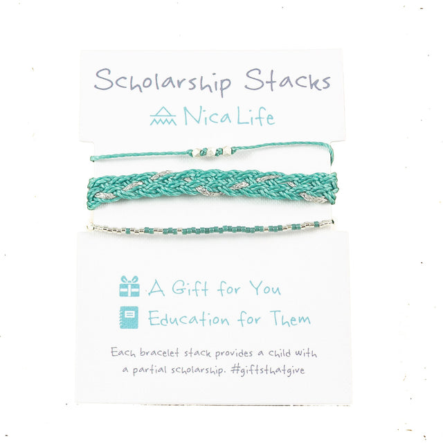 Secret Garden & Silver Bracelet Stack