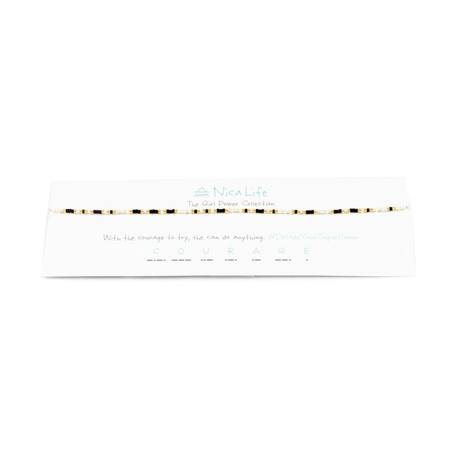 Matte Black COURAGE Choker
