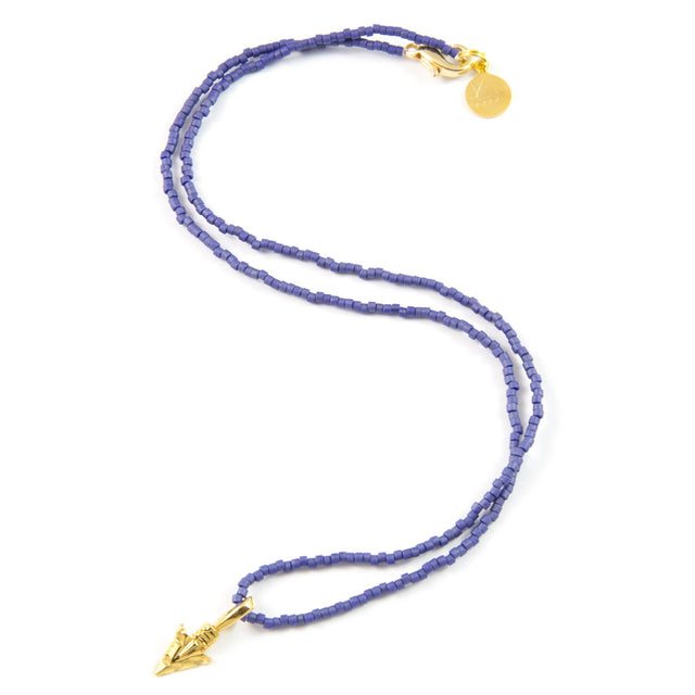 Navy Blue Tribal Arrow Tiny Charm