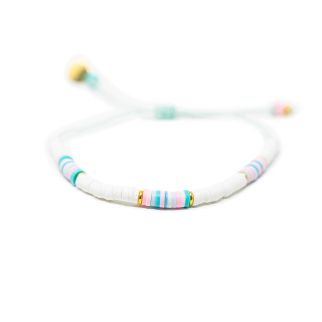 Pink & Teals Cali Surfer Bracelet