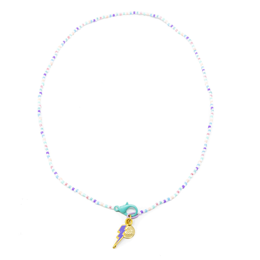 Thinking of You Lavendar Lightening Charm Necklace