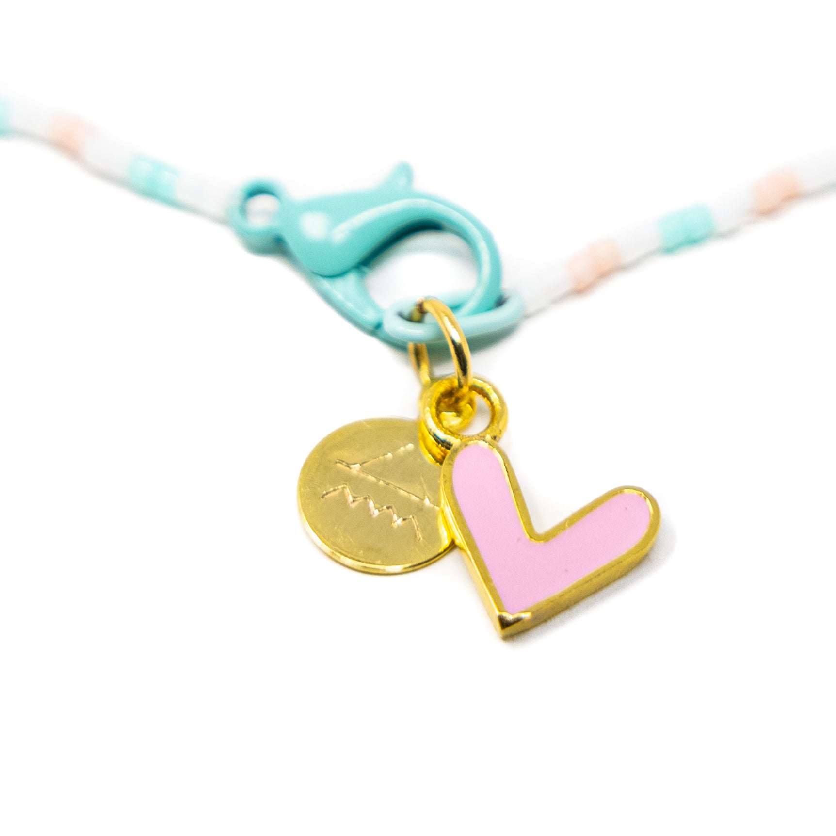 Thinking of You Pink Heart Charm Necklace