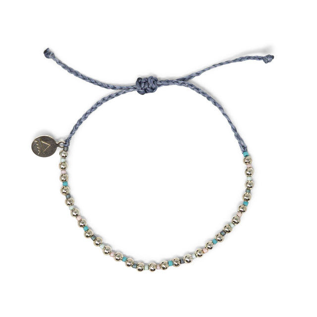 Dessert Sunset & Silver Bead Alternating Bracelet
