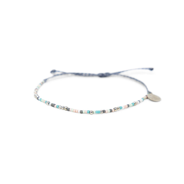 Dessert Sunset & Silver Bead Bracelet