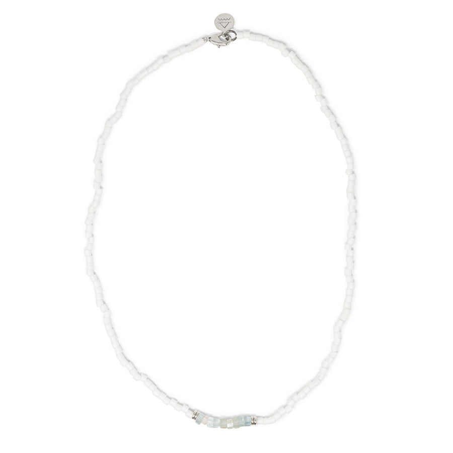 Aquamarine & Silver Intention Necklace