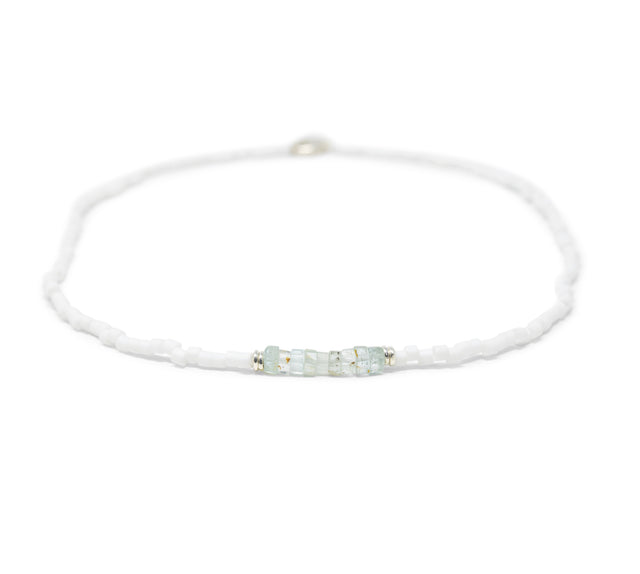 Aquamarine & Silver Intention Necklace