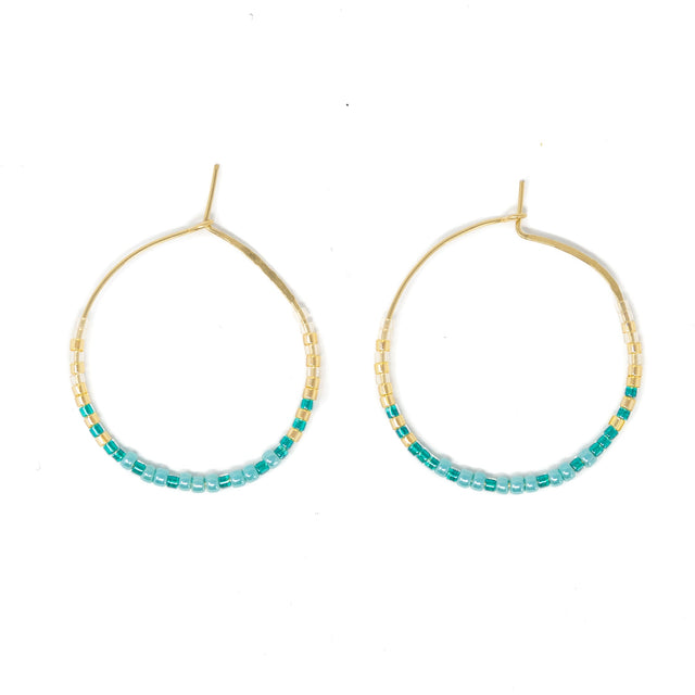Teals & Gold - Holiday at the Sea Hoops