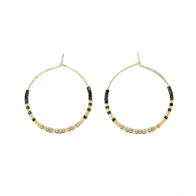Black & Gold - Holiday at the Sea Hoops