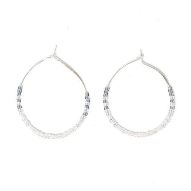 White & Silver - Holiday at the Sea Hoops