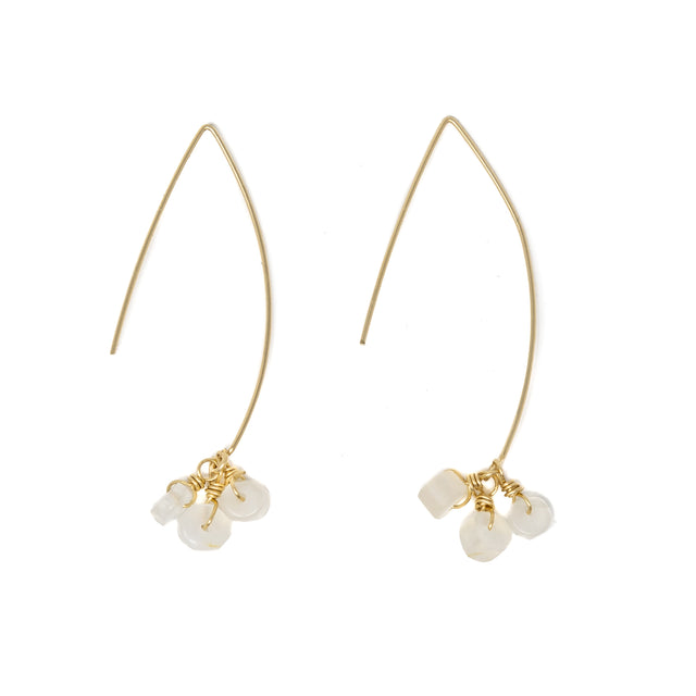 Moonstone - Intention & Healing Earrings in Gold