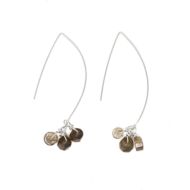 Smokey Quartz - Intention & Healing Earrings in Silver