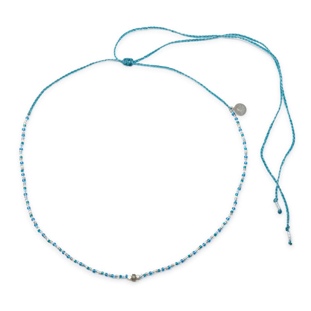 Silver & Blue Labradorite Healing Choker