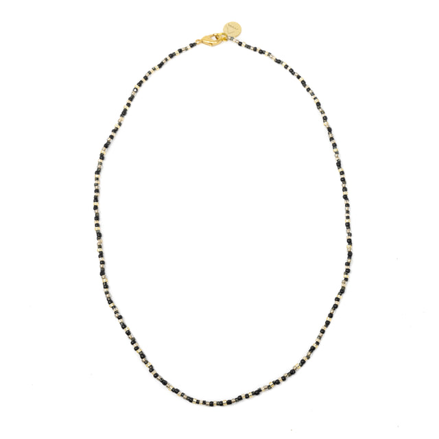 Black & Gold Shine Bright Wanderlust Necklace