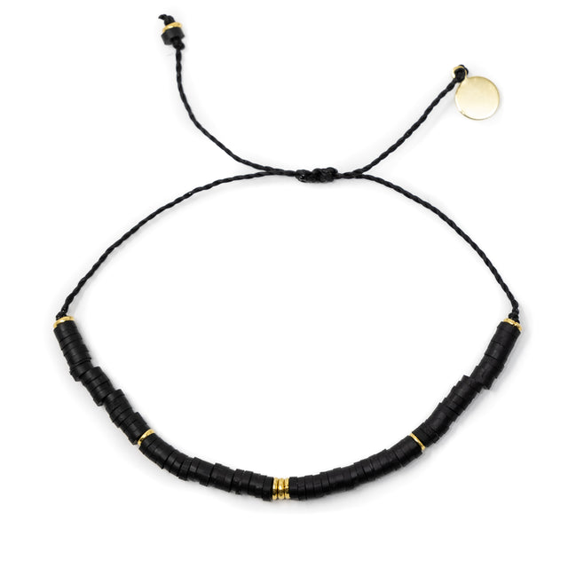 Black & Gold Cali Surfer Bracelet