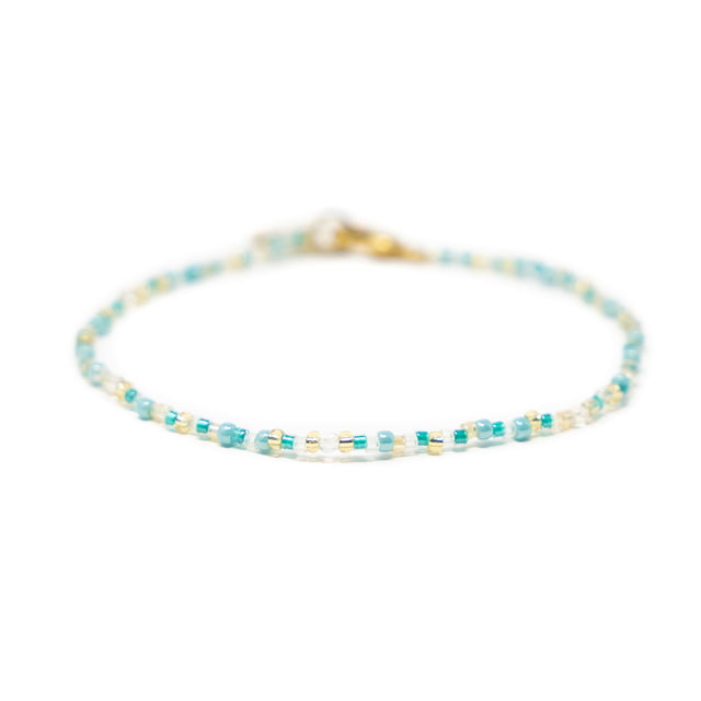 Teal & Gold Shine Bright Bracelet