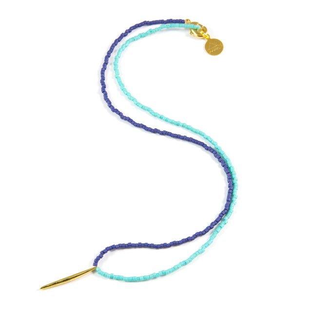 Navy & Teal Half N Half Spike