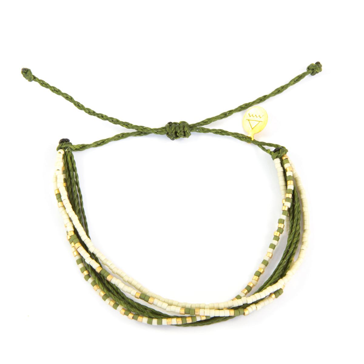 Olive Multi Strand Bracelet