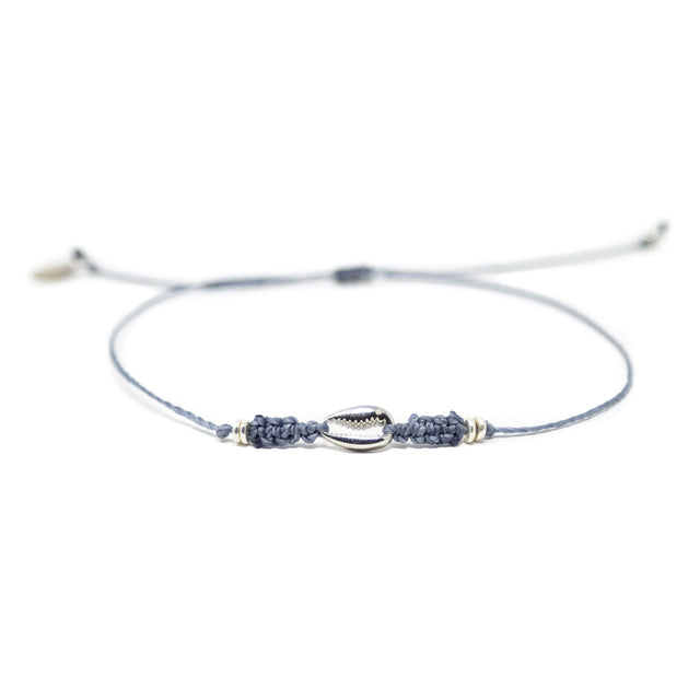 Denim Popoyo Anklet in Silver