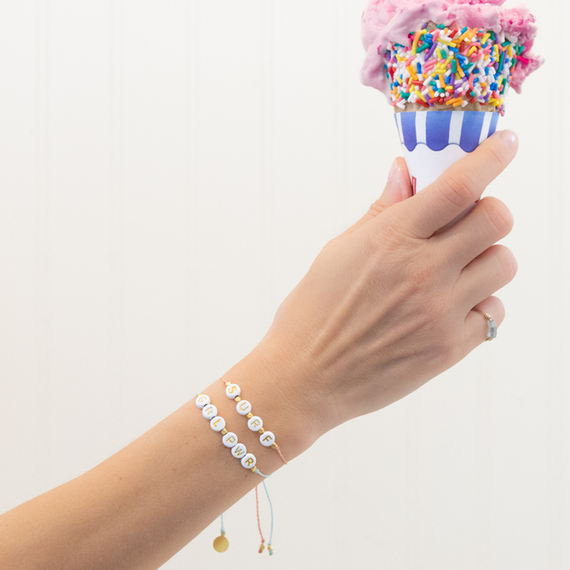 SURF Wear Your Heart Bracelet in Coral