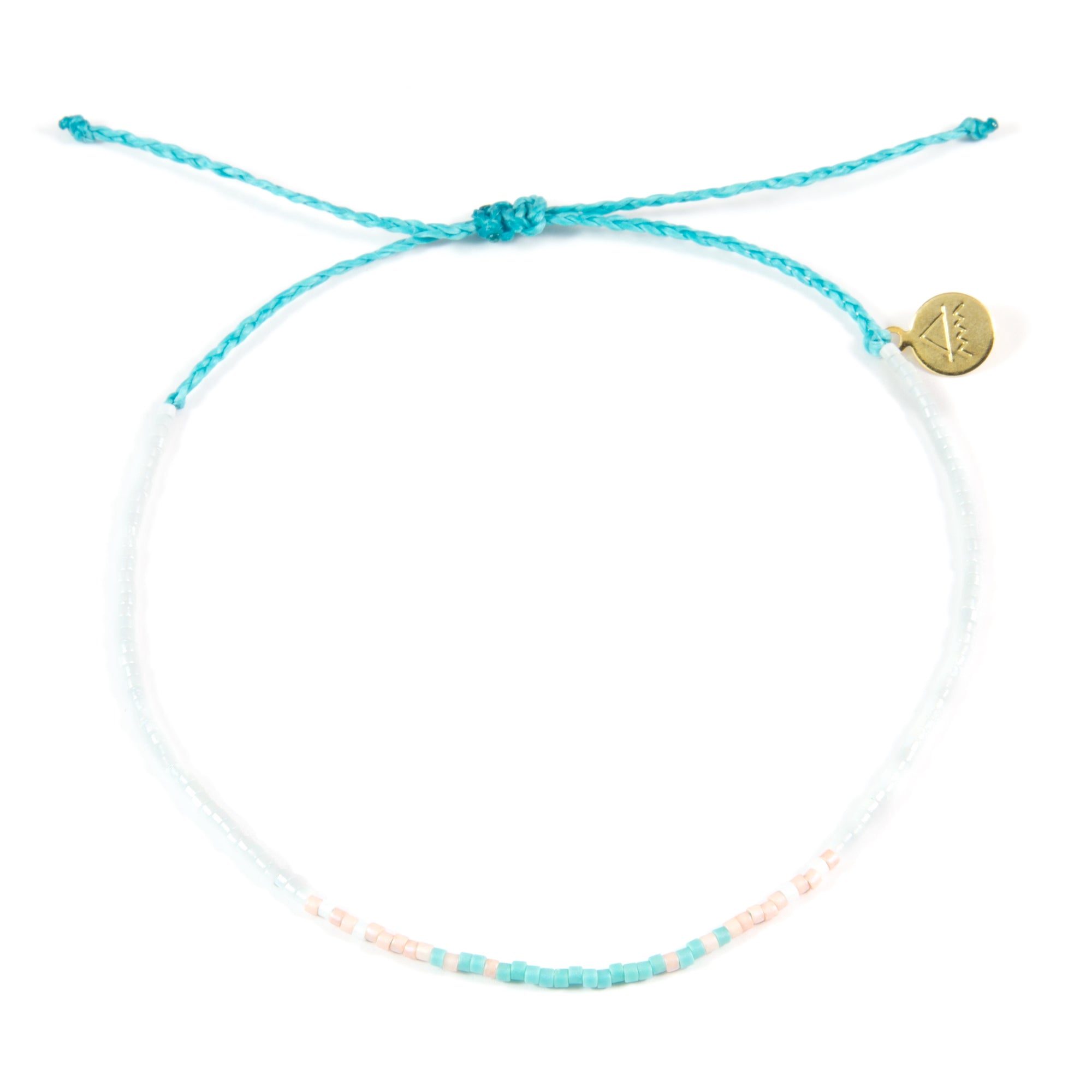 Teal & Coral Ombre Anklet