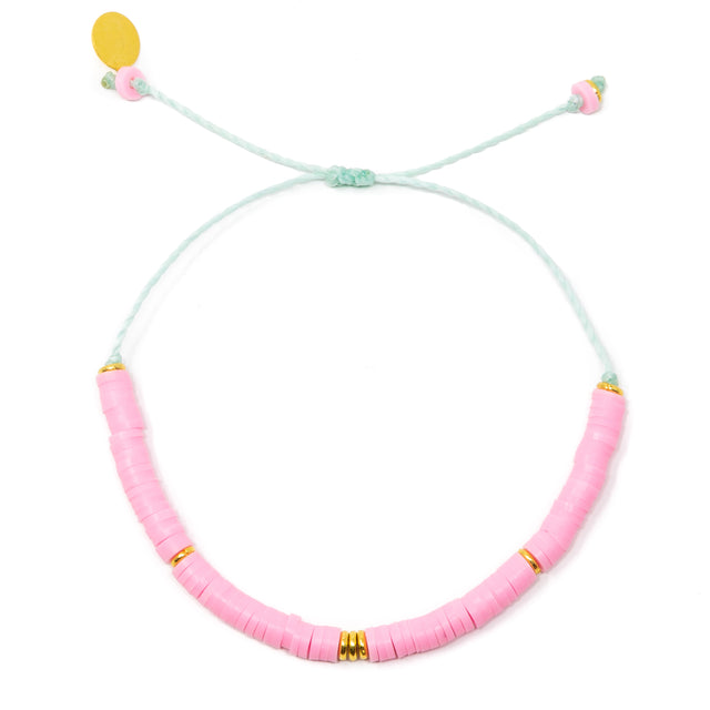 Pink & Gold Cali Surfer Bracelet