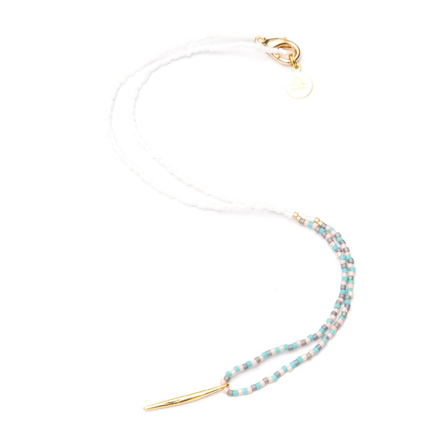 Multi Color Spike Necklace