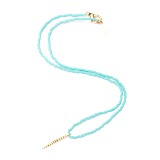 Teal Spike Necklace