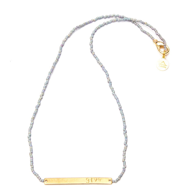 Denim GIVE Necklace