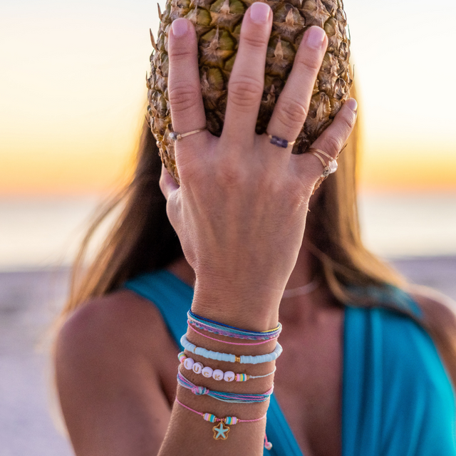 Teals & Pinks Carlos Bracelet