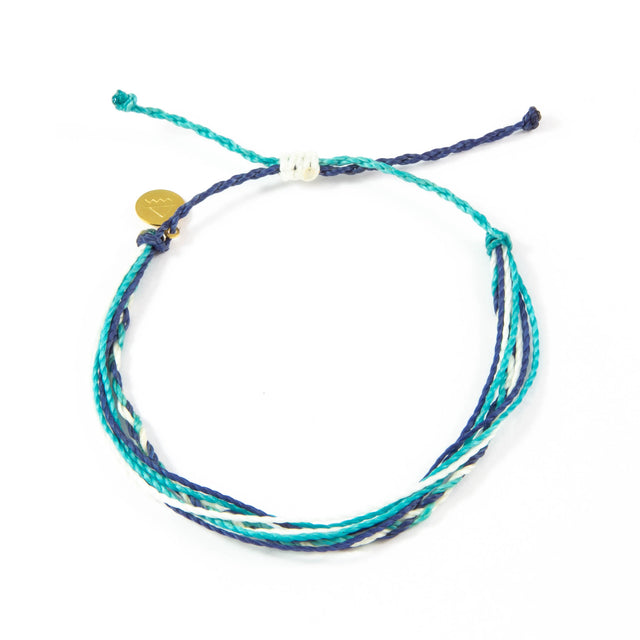 Navy & Teal Braided Education Bracelet