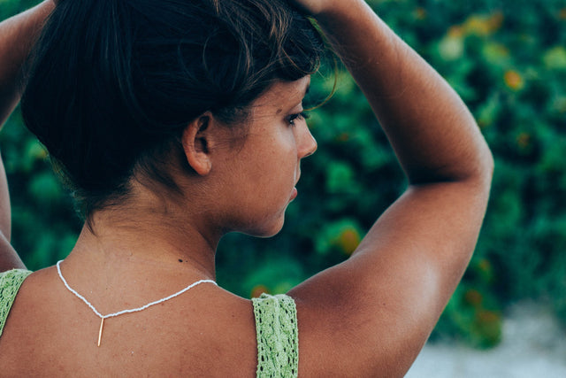 White Spike Necklace