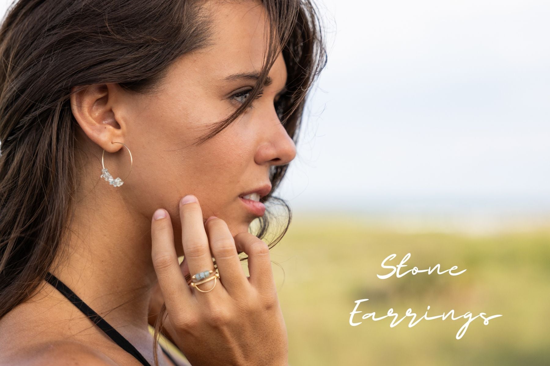 Natural Stone Earrings