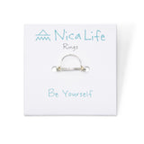 Silver Semi Circle Ring