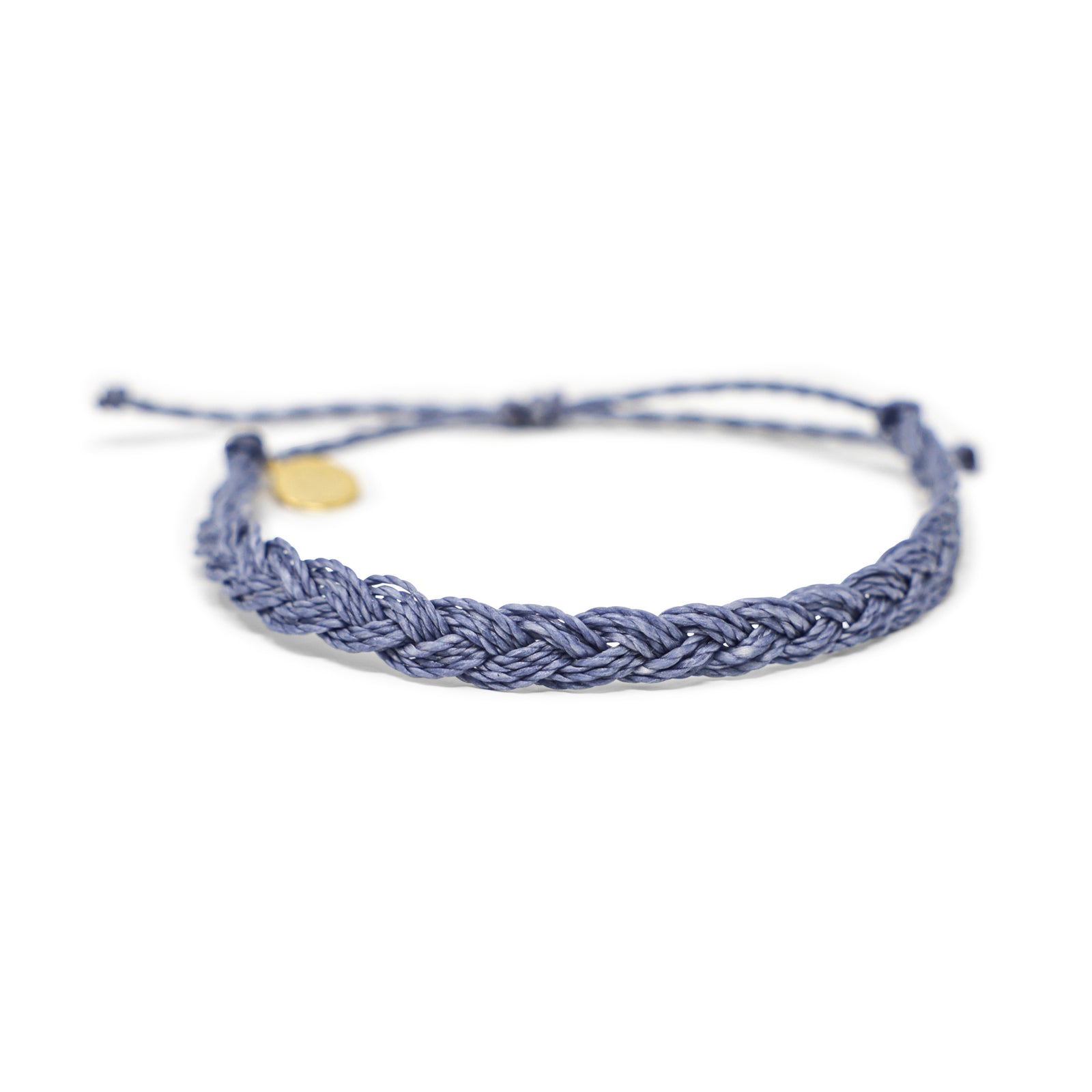 Men's Flat Braid Bracelet- Denim