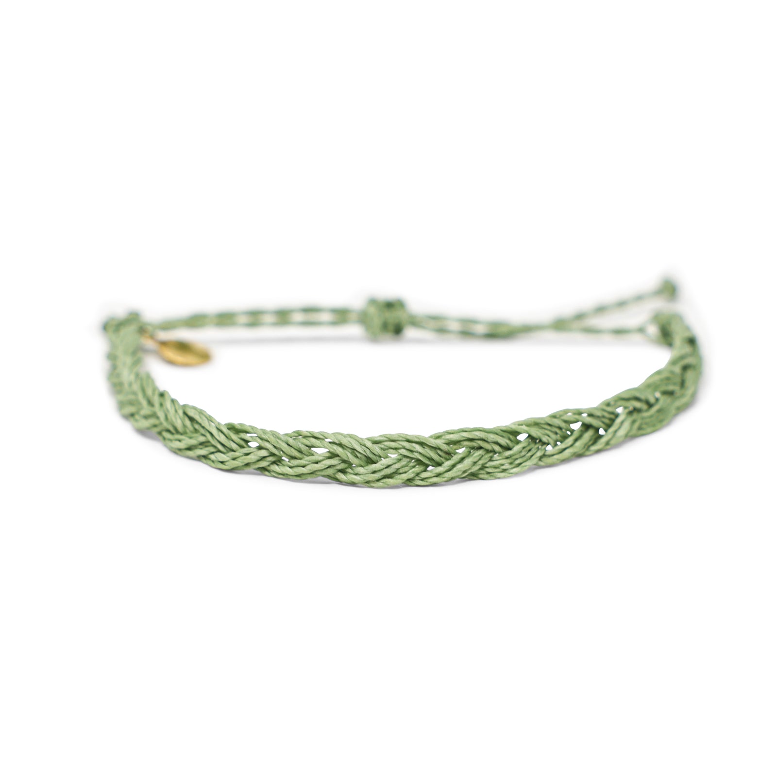 Men's Flat Braid Bracelet- Olive