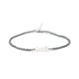 Denim w/ Pearls & Silver Stretch